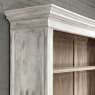 Grand 19th Century French Rustic Neoclassical Bookcase in Whitewashed Pine