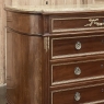 19th Century French Louis XVI Mahogany Marble Top Commode