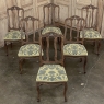 Set of 6 Antique Louis XV Dining Chairs with Needlepoint