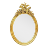 Antique French Louis XVI Oval Giltwood Wall Mirror