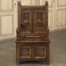 Antique French Gothic Revival Bench ~ Cathedral Chair