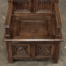 Antique French Gothic Revival Bench ~ Cathedral Chair