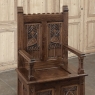 Antique French Gothic Revival Bench ~ Cathedral Chair