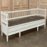 19th Century Swedish Neoclassical Painted Bench ~ Trunk