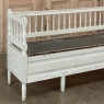 19th Century Swedish Neoclassical Painted Bench ~ Trunk