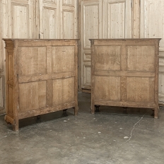 PAIR Antique Liegoise 4 Door Cabinets