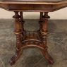19th Century French Napoleon III Period Walnut Octagonal Center Table