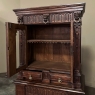 Pair 19th Century Flemish Renaissance Raised Vitrines ~ Bookcases