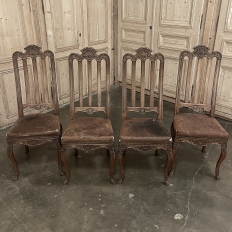 Set of 8 Antique Liegoise Louis XIV Dining Chairs