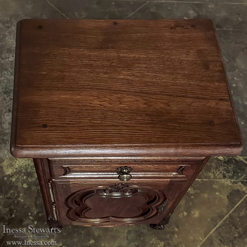 Pair Antique Country French Nightstands