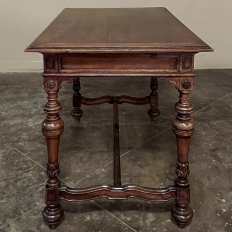 19th Century French Louis XIV Walnut Writing Table ~ Library Table