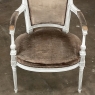 Antique French Louis XVI Painted Armchair