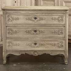 18th Century Country French Louis XV Commode ~ Chest of Drawers in Stripped Oak