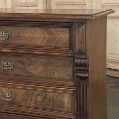 19th Century Dutch Neoclassical Chest of Drawers with Burl Walnut