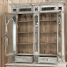 Antique Liegoise Neoclassical Whitewashed Bookcase ~ Display Cabinet