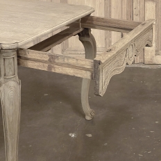 Antique Country French Dining Table with Leaf Extensions