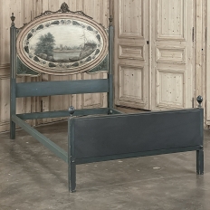 19th Century Dutch Neoclassical Louis XVI Painted Bed
