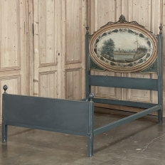 19th Century Dutch Neoclassical Louis XVI Painted Bed