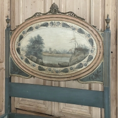 19th Century Dutch Neoclassical Louis XVI Painted Bed
