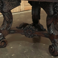 19th Century French Renaissance Barrel Chair with Angels