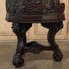 19th Century French Renaissance Barrel Chair with Angels