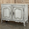 18th Century French Louis XV Painted Buffet with Serpentine Paneled Doors