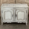 18th Century French Louis XV Painted Buffet with Serpentine Paneled Doors