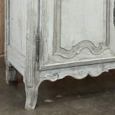 18th Century French Louis XV Painted Buffet with Serpentine Paneled Doors