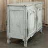 18th Century French Louis XV Painted Buffet with Serpentine Paneled Doors