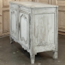 18th Century French Louis XV Painted Buffet with Serpentine Paneled Doors