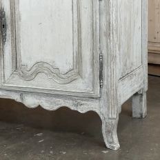 18th Century French Louis XV Painted Buffet with Serpentine Paneled Doors