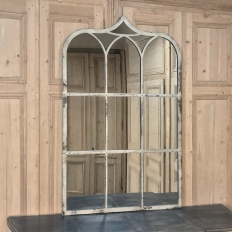 Neoclassic Arched Multi-Pane Mantel Mirror ~ Floor Mirror