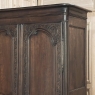 18th Century Country French Armoire with Carved Lone Stars