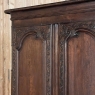 18th Century Country French Armoire with Carved Lone Stars