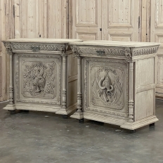 Pair 19th Century French Renaissance Confituriers ~ Cabinets