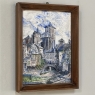 Set of 3 Miniature Antique Bas-Relief Framed Paintings by Michel Genot (1914-1986)