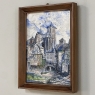 Set of 3 Miniature Antique Bas-Relief Framed Paintings by Michel Genot (1914-1986)