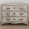 18th Century Country French Whitewashed Commode with Bronze Hardware