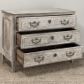 18th Century Country French Whitewashed Commode with Bronze Hardware