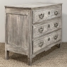 18th Century Country French Whitewashed Commode with Bronze Hardware