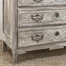 18th Century Country French Whitewashed Commode with Bronze Hardware