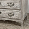 18th Century Country French Whitewashed Commode with Bronze Hardware