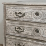 18th Century Country French Whitewashed Commode with Bronze Hardware