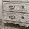 18th Century Country French Whitewashed Commode with Bronze Hardware