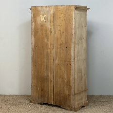 19th Century Swedish Stripped Pine Bonnetiere ~ Wardrobe