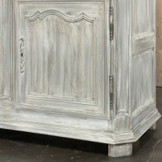 19th Century Country French Whitewashed Oak Buffet