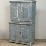 18th Century Swedish Gustavian Period Rustic Painted Two-Tiered Cabinet