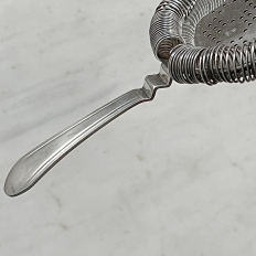 Antique Sterling Silver Martini Strainer and Spoon by Christofle of France