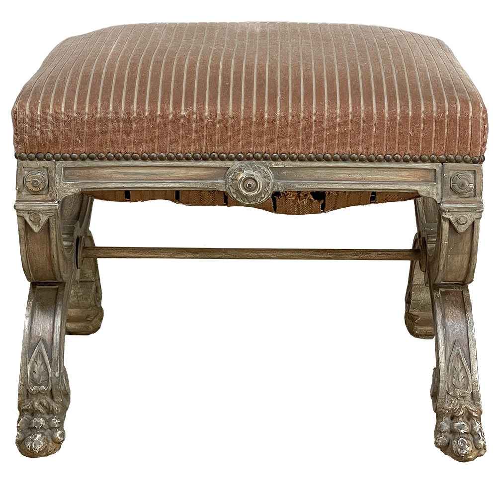 19th Century French Louis XIV Painted Stool