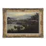 Antique Framed Oil Painting on Canvas